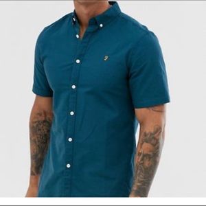 Slim fit blue Oxford shirt